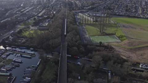 cinematic pan down drone shot of London ... | Stock Video | Pond5