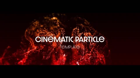 Cinematic Particle Titles Stock After Effects