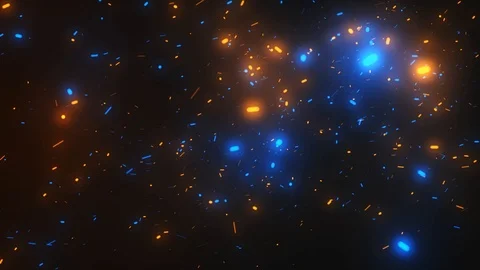 Cinematic Particles Orange Blue Background 1 스톡 동영상 107686273