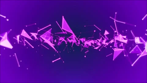 Cinematic Plexus Structure Animation for Blockchain and Cryptocurrency Video Stock Footage 343532815