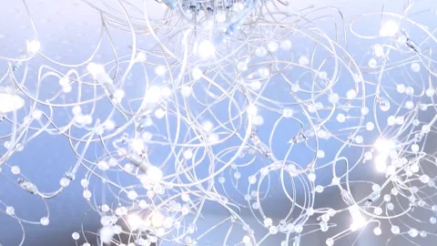 Cinematic Rack Focus to LED White Lights Stock Footage 325351874