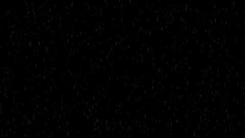 Cinematic rain drops falling against a dark black background Video stock 344654725