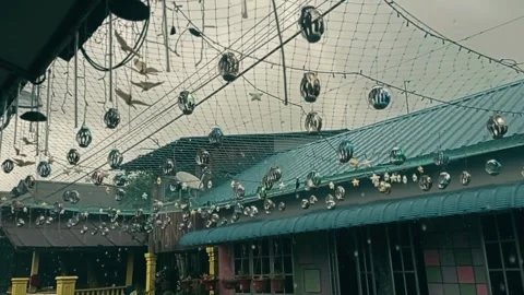 Cinematic raining 库存影片 247396082