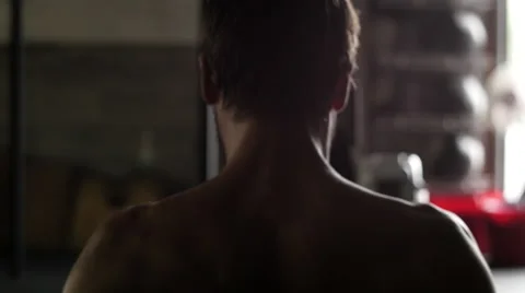 Cinematic Rear View of Rowing Stock Footage 42236211