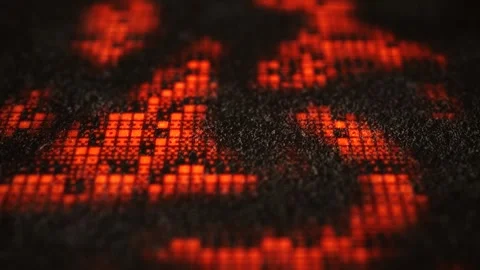 Cinematic Retro Alien Hieroglyphs Activate over Ruins - Government Coverup Stock Footage 327828908