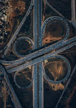 Cinematic Ring Road Stock Photos