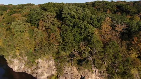 Cinematic River Bank Stock Footage 141706807