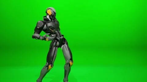 Cinematic Robot Mech Dance Performance Stock Footage 322166594