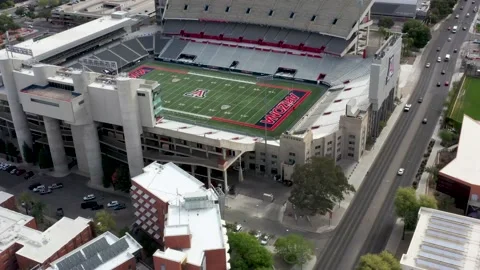 Arizona Football Stadium by Aerial Drone, Stock Video