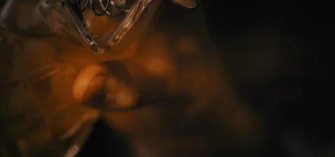 Cinematic Shot of a Bartender Making an Old Fashioned Video stock 115047725