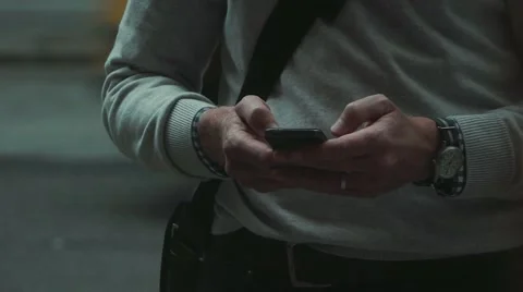 Cinematic shot of checking iPhone Stock Footage 41865464
