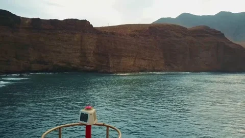 Cinematic shot from a drone - next to a lighthouse. Stock Footage 144770941