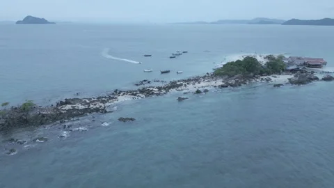 Cinematic shot of Phi Phi Islands on a clear day Stock Footage 294962800