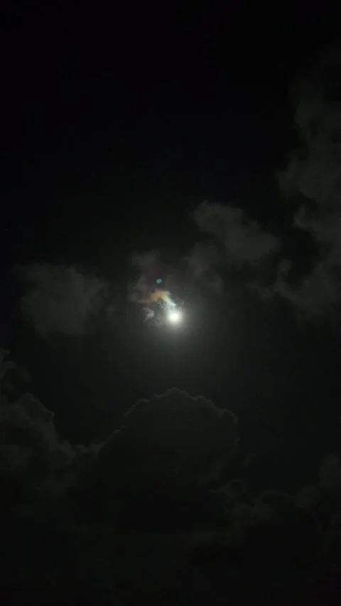 Cinematic sky timelapse featuring day clouds, sunset, night moon, and stars.. Stock Footage 334711216