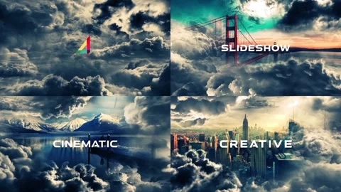 Cinematic Slideshow-Storm Stock After Effects