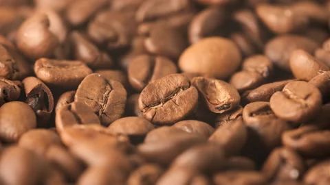 Cinematic Slow Motion of Coffee Beans Stock Footage 247369604
