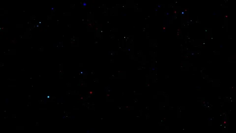 Cinematic slow motion of glowing pollen dust particles drifting gently in d.. Stock Footage 346532605