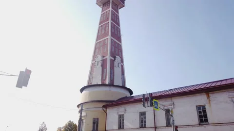 Cinematic slow motion video of Fire-Observation Tower Video stock 142748090