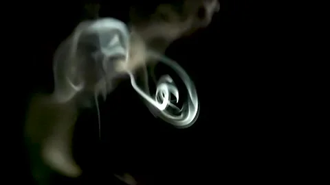 Cinematic Smoke Stream Stock Footage 164928529