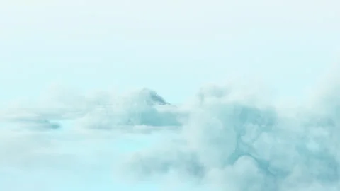 Cinematic Soft Clouds with Sun Shine Loop Stock Footage 329744127