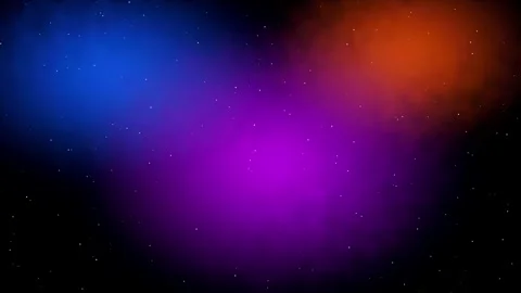 Cinematic space nebula background with glowing stars in 4K 库存影片 345285574