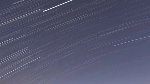 Cinematic Star Trails Background Stock Footage 260380611