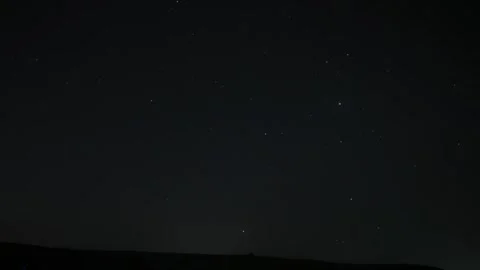 Cinematic Starry Sky Time Lapse Over Chinese Wilderness Stock-Footage 334861710