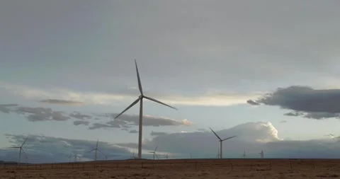 Cinematic Static 4k Shot of Wind Turbine in South Africa #08 Stock Footage 243108988