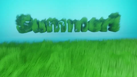 Cinematic summer grass animation Stock-Footage 230716430