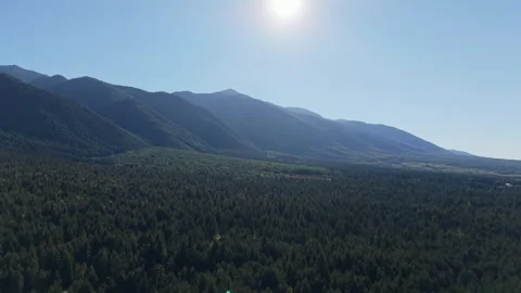 Cinematic Sunlit Mountain Fly Over Pirin Bulgaria Stock Footage 343794733