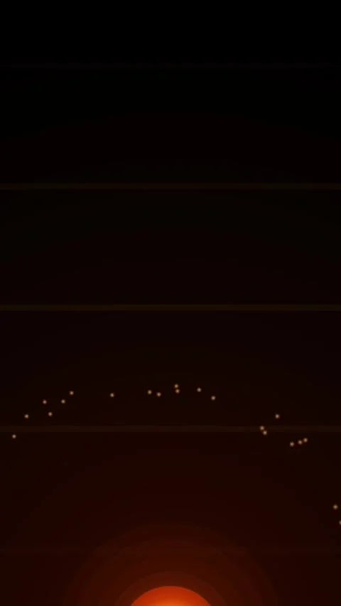 Cinematic Sunrise Gradient Background with Deep Amber and Orange Horizon Glow Stock Footage 345493909