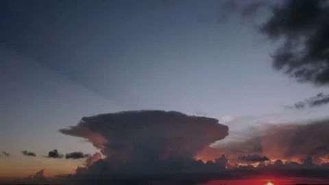 Cinematic Sunset Timelapse with Vibrant Sky Colors Stock Footage 316647366
