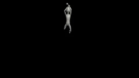 Cinematic Super-Realistic Gray Alien 3D Motion Stock Footage 324568756