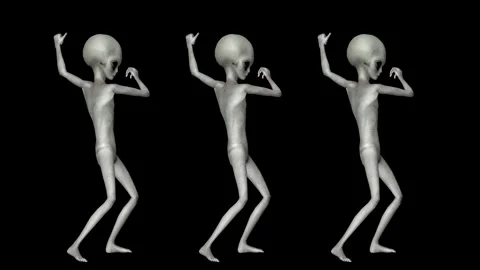 Cinematic Super-Realistic Gray Alien 3D Motion Stock Footage 324568793