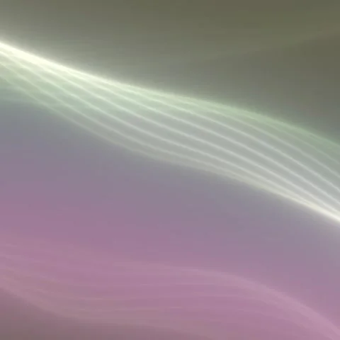 Cinematic sweeping luminous wire waves loop with forest green and gray from natu Видео 338380426