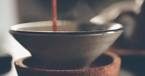 A cinematic tea ceremony experience, perfect for tea lovers. Stock Footage 280741265
