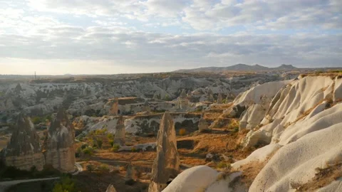 Cinematic time lapse of clouds over Cappadocia Stock Footage 232029819