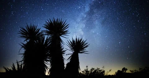 Cinematic Time-lapse of Desert Meteor Shower 4k Vídeo Stock 66203377