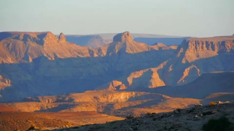 Cinematic time lapse of sunset on mountains Stock Footage 232500190