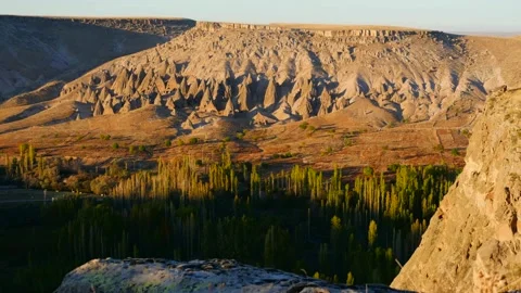 Cinematic time lapse of sunset over Cappadocia Stock Footage 232029586