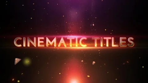 Cinematic Title ~ After Effects Project #202215740 