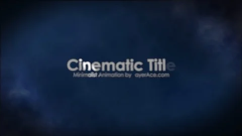 Cinematic Title Animation with Glitch And Blur Effects After Effects stock