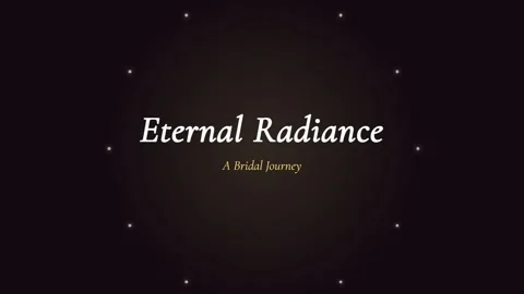 Cinematic title sequence: Eternal radiance glow overlay for luxury brand vide Stockbeeldmateriaal 337500888