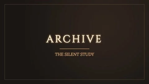 Cinematic title sequence graphic for archive research and deep study concepts Stock Footage 337501154