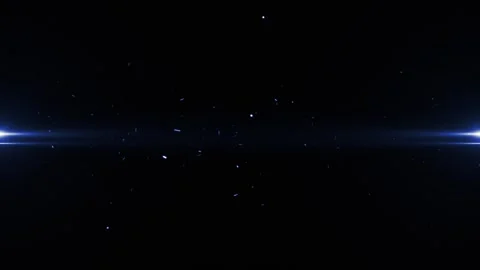 Cinematic title of trailer. Flying abstract blue particles Stock Footage 255299233