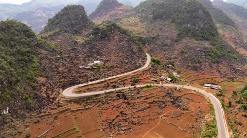 Cinematic Tour on the Ha Giang Loop Vietnam, Culture and Mountain Adventure Vídeos de archivo 321523344
