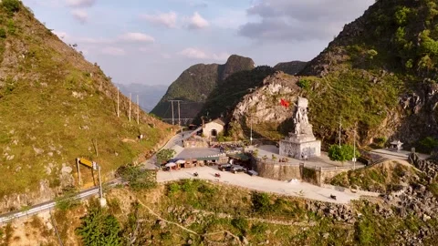 Cinematic Tour on the Ha Giang Loop Vietnam, Culture and Mountain Adventure Stock Footage 321523518