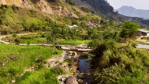 Cinematic Tour on the Ha Giang Loop Vietnam, Culture and Mountain Adventure Stock Footage 321523553