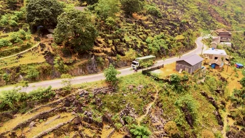 Cinematic Tour on the Ha Giang Loop Vietnam, Culture and Mountain Adventure Stock Footage 321523900
