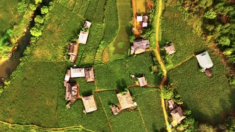 Cinematic Tour on the Ha Giang Loop Vietnam, Culture and Mountain Adventure Stock Footage 321524352